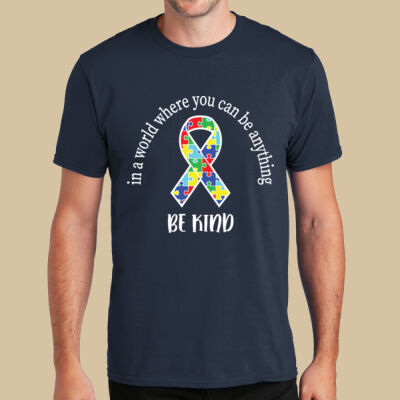 Adult - Be Kind Ribbon T-Shirt - Autism Awareness Thumbnail