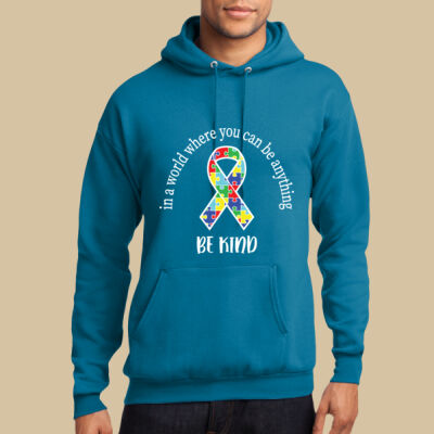 Adult - Be Kind Ribbon Hoodie - Autism Awareness Thumbnail