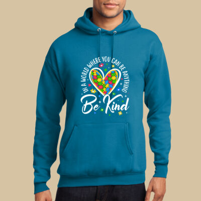 Adult - Be Kind Heart Hoodie - Autism Awareness Thumbnail