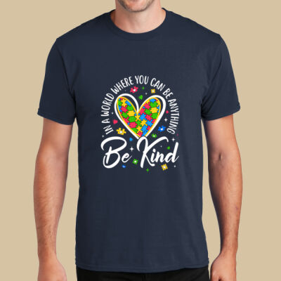 Adult - Be Kind Heart T-Shirt - Autism Awareness Thumbnail
