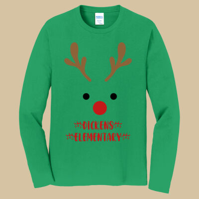 Adult Long Sleeve Shirt - Winter Holidays - Reindeer Thumbnail