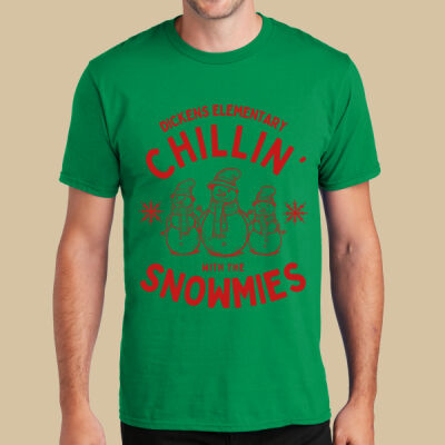Adult T-Shirt - Winter Holidays - Chillin' - Red Thumbnail