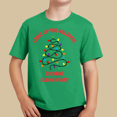 Youth T-Shirt - Winter Holidays - Light Up - Red Thumbnail