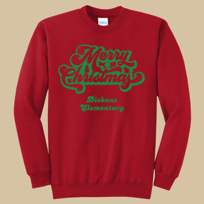 Adult Crewneck - Winter Holidays - Merry Christmas - Green Thumbnail