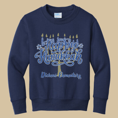 Youth Crewneck - Winter Holidays - Happy Hanukkah Thumbnail