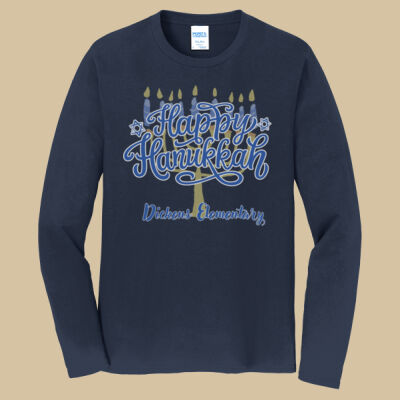Adult Long Sleeve Shirt - Winter Holidays - Happy Hanukkah Thumbnail