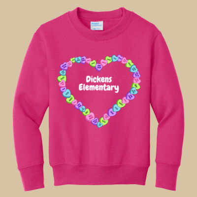 Youth Crewneck - Spring Holidays - Candy Hearts Thumbnail