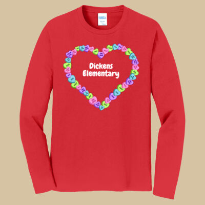 Adult Long Sleeve Shirt - Spring Holidays - Candy Hearts Thumbnail